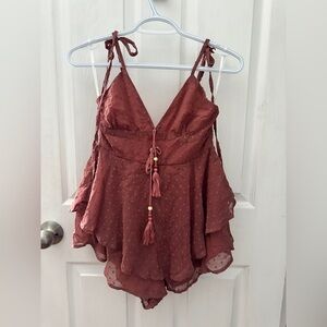 SHEIN Rusty pink romper